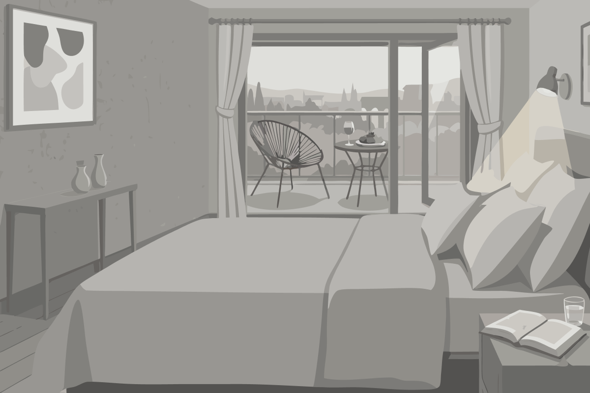 Loft mit Balkon